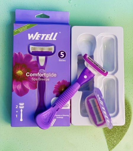 مجموعة الشفرات النسائيه WETELL للحلاقه الناعمه